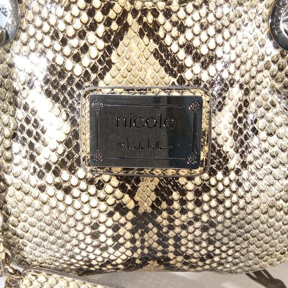 Nicole Miller Python Bag + Vionic Snakeskin Heels Set 6.5W - Picture 3 of 8